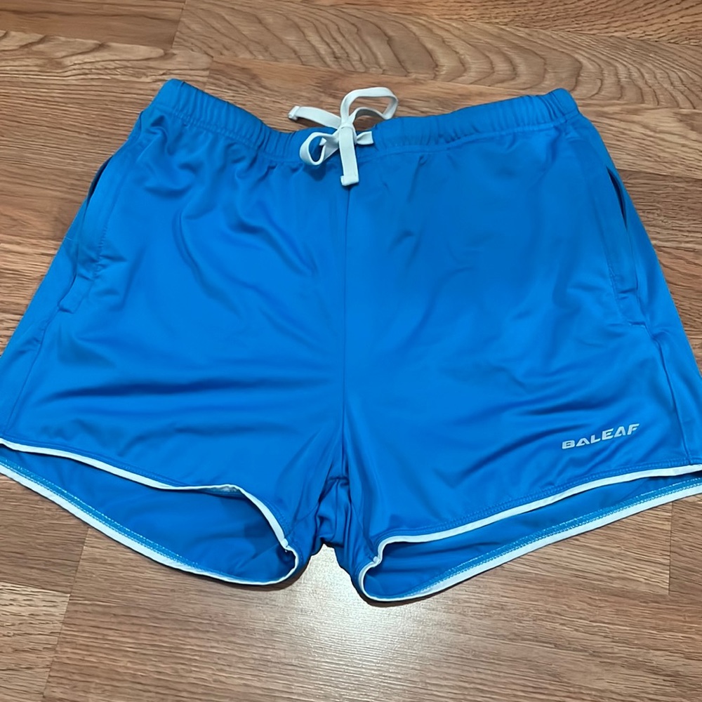 Baleaf Blue Athletic Shorts Sz L
